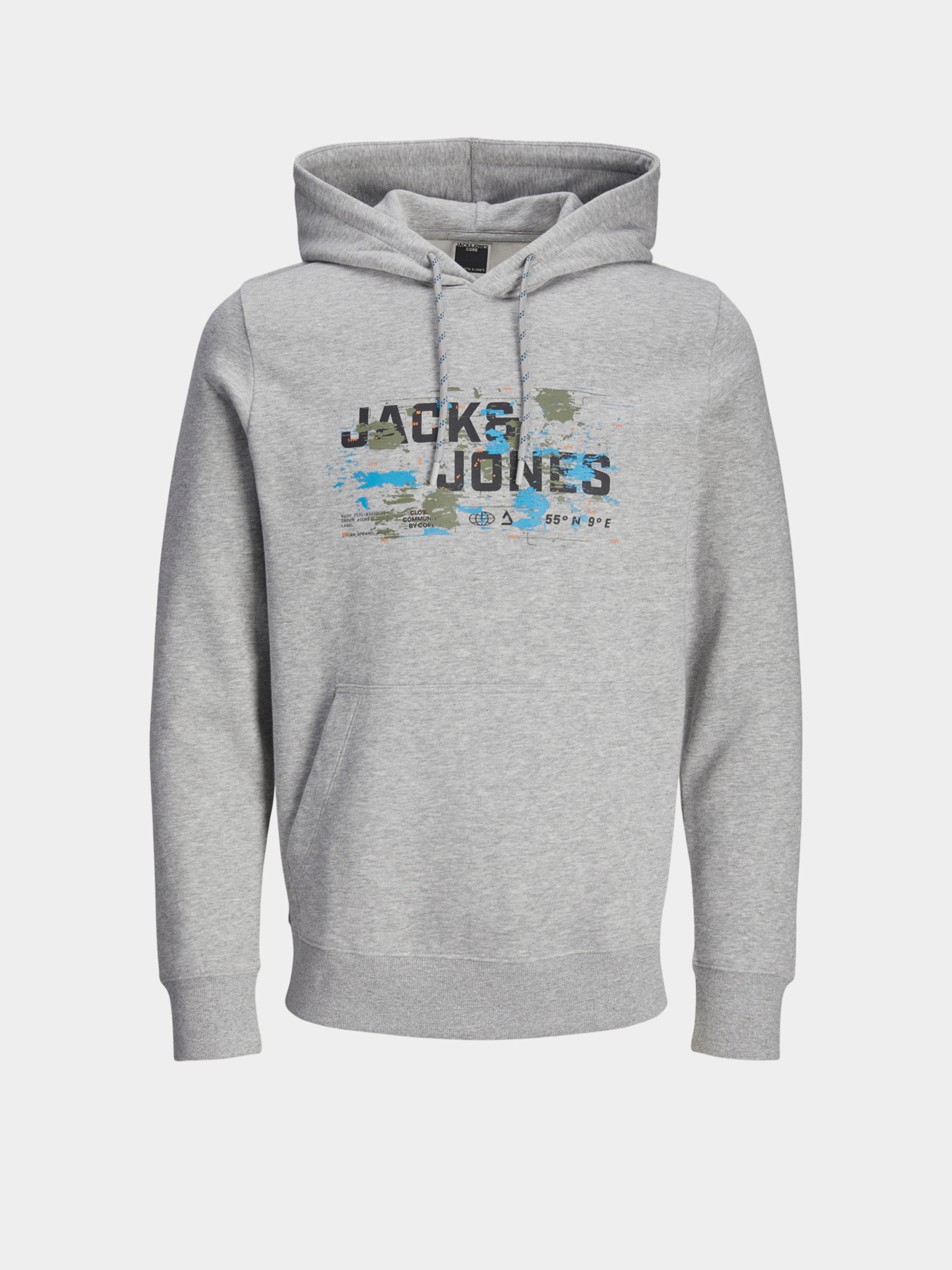 Худі та світшоти JACK & JONES модель 12261670_Light Grey Melange Худі та світшоти JACK & JONES модель 12261670_Light Grey Melange Фото