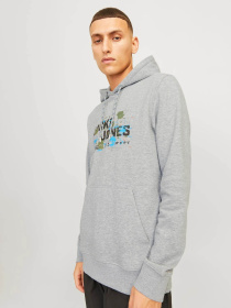 Худі та світшоти JACK & JONES модель 12261670_Light Grey Melange Фото