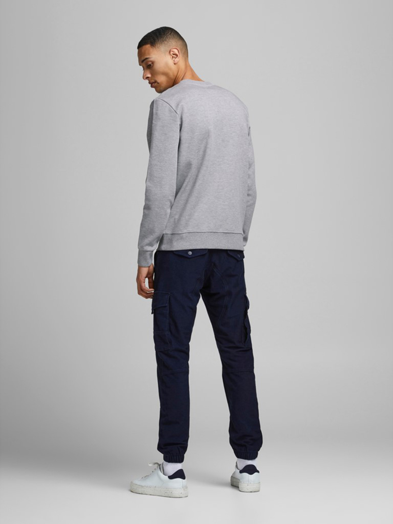 Худі та світшоти JACK & JONES модель 12181903_Light Grey Melange Худі та світшоти JACK & JONES модель 12181903_Light Grey Melange Фото