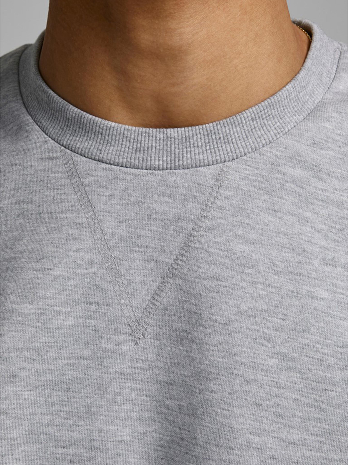 Худі та світшоти JACK & JONES модель 12181903_Light Grey Melange Худі та світшоти JACK & JONES модель 12181903_Light Grey Melange Фото