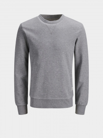 Худі та світшоти JACK & JONES модель 12181903_Light Grey Melange Фото