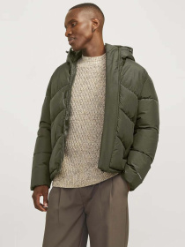 Куртки та дублянки JACK & JONES модель 12259850_Olive Night Фото