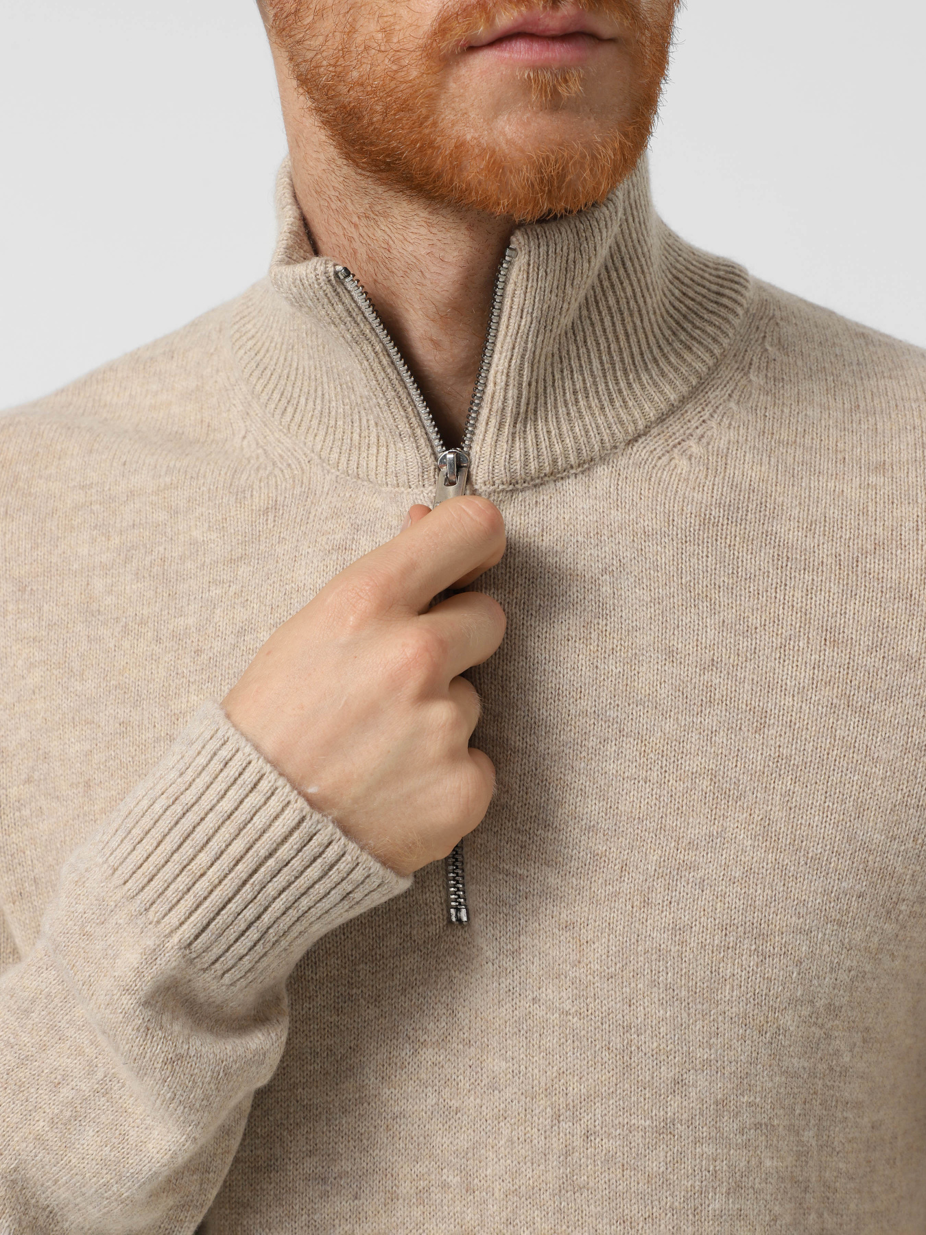 Светри та кардигани JACK & JONES модель 12259679_Oatmeal MELANGE Светри та кардигани JACK & JONES модель 12259679_Oatmeal MELANGE Фото