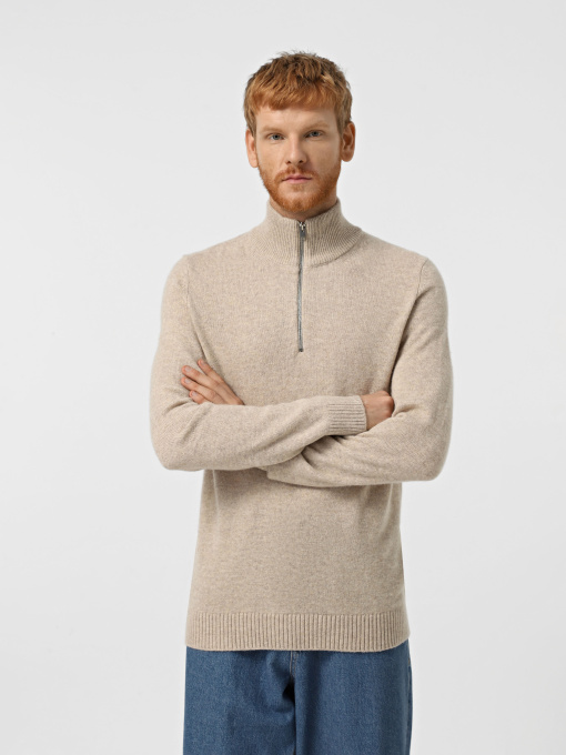 Свитры и кардиганы JACK & JONES модель 12259679_Oatmeal MELANGE Фото