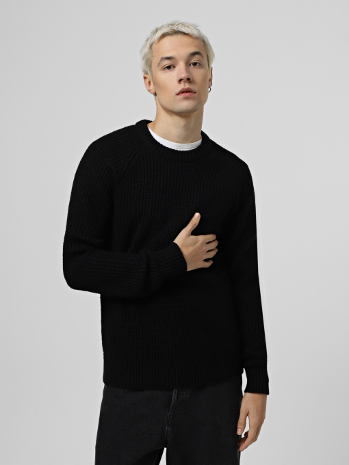 Свитры и кардиганы JACK & JONES модель 12267393_Black Фото