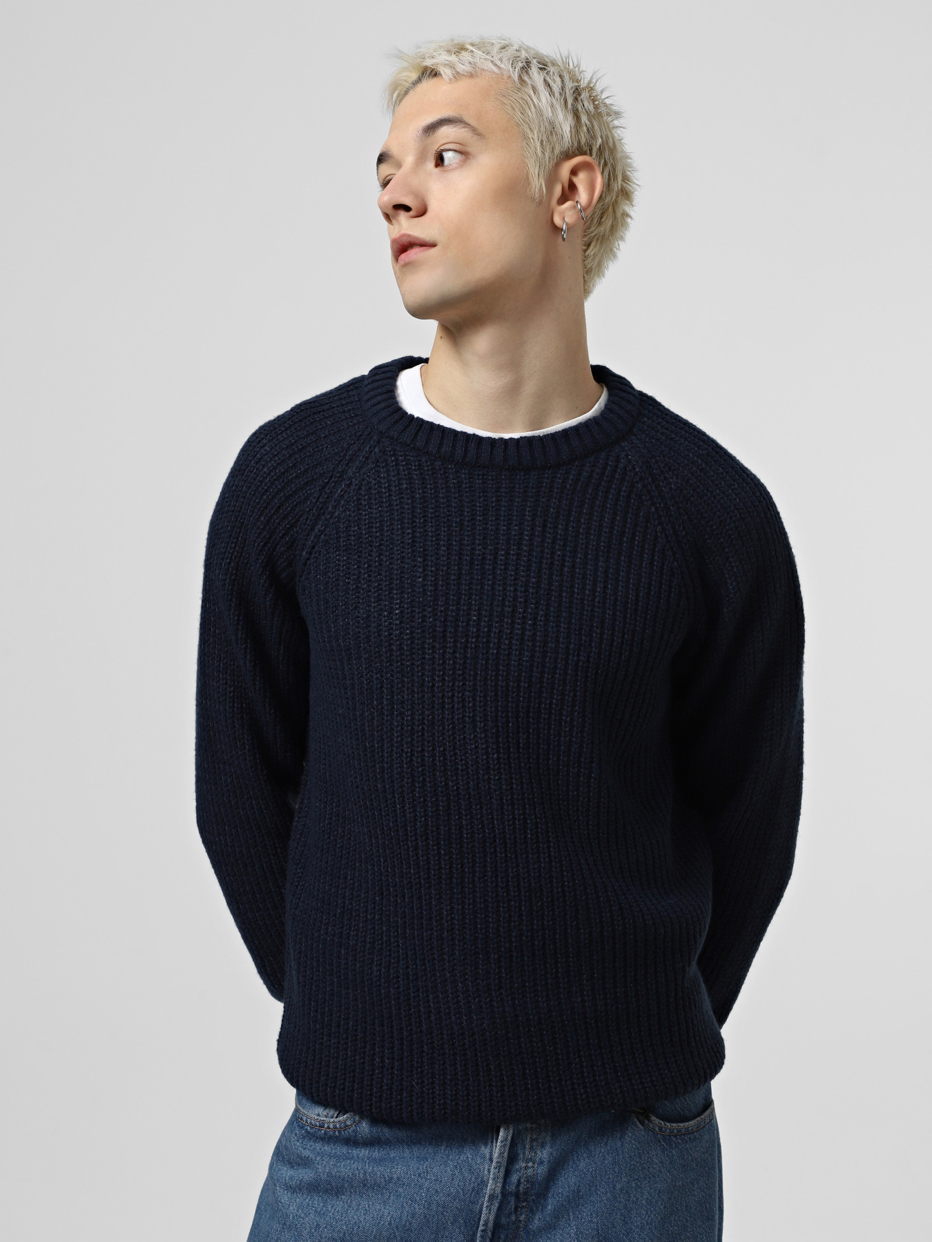 Светри та кардигани JACK & JONES модель 12267393_Navy Blazer Светри та кардигани JACK & JONES модель 12267393_Navy Blazer Фото
