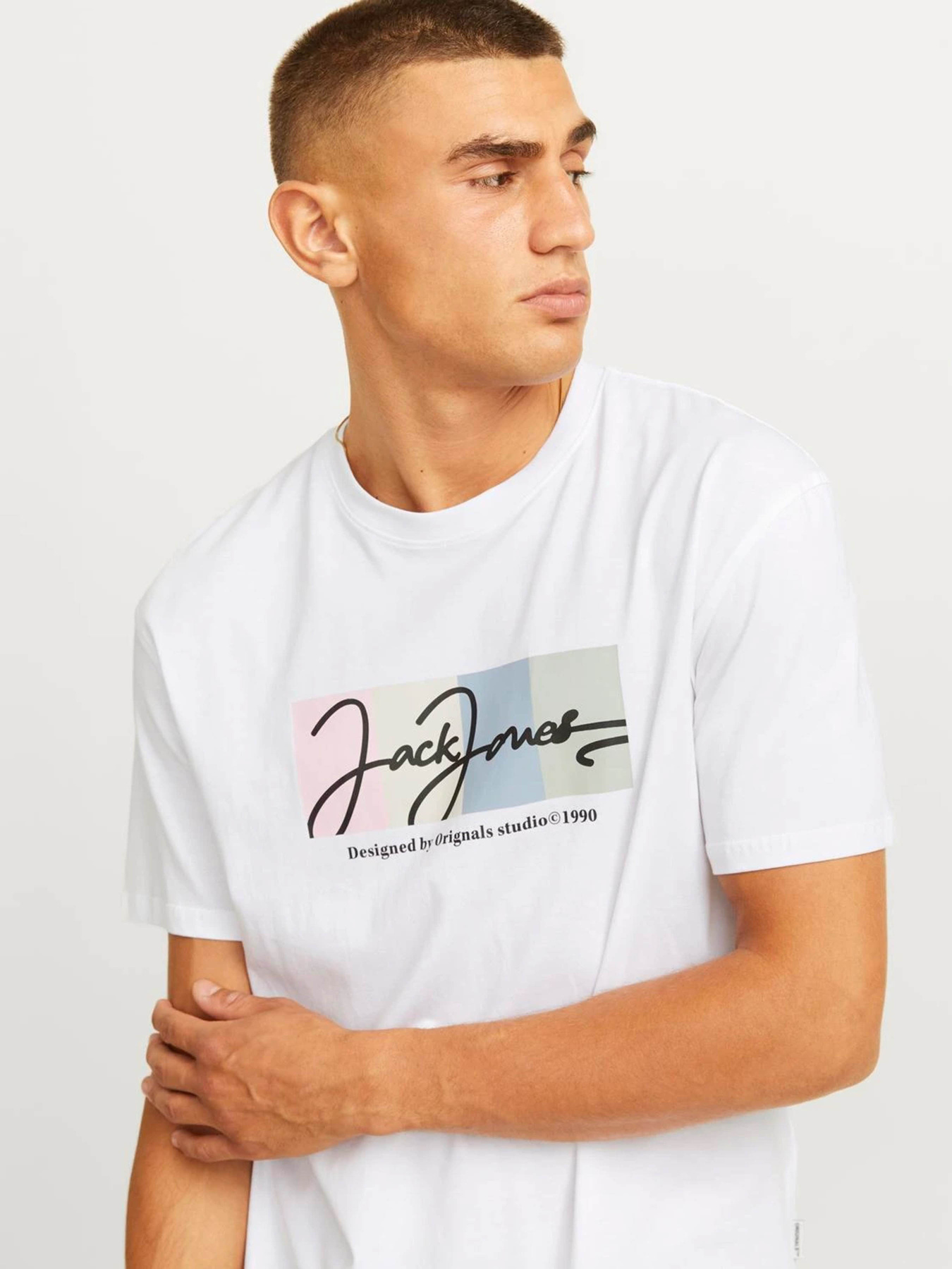 Футболки и поло JACK & JONES модель 12262662_Bright White Футболки и поло JACK & JONES модель 12262662_Bright White Фото