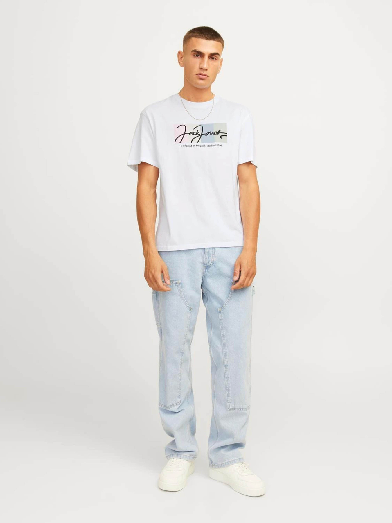 Футболки и поло JACK & JONES модель 12262662_Bright White Футболки и поло JACK & JONES модель 12262662_Bright White Фото