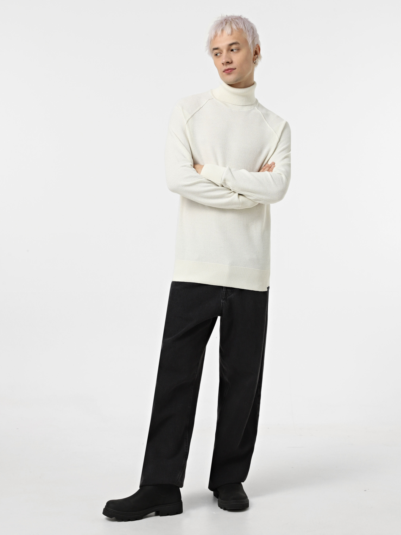 Свитры и кардиганы JACK & JONES модель 12260386_Cloud Dancer CYCLO 002 Фото