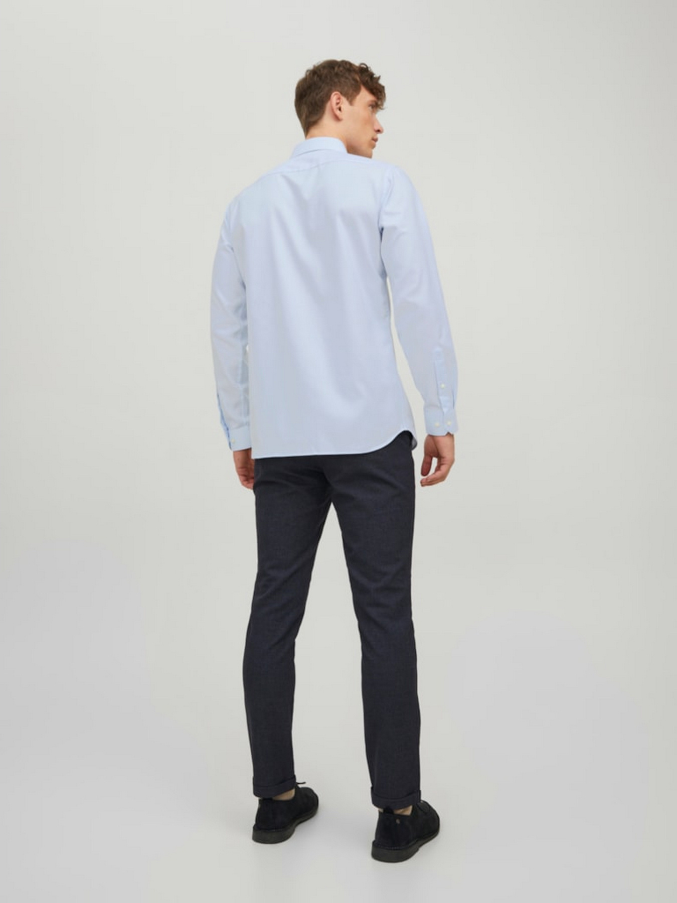 Рубашки JACK & JONES модель 12227385_Cashmere Blue SLIM FIT Фото