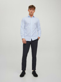 Рубашки JACK & JONES модель 12227385_Cashmere Blue SLIM FIT Фото