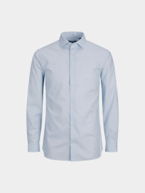 Рубашки JACK & JONES модель 12227385_Cashmere Blue SLIM FIT Фото