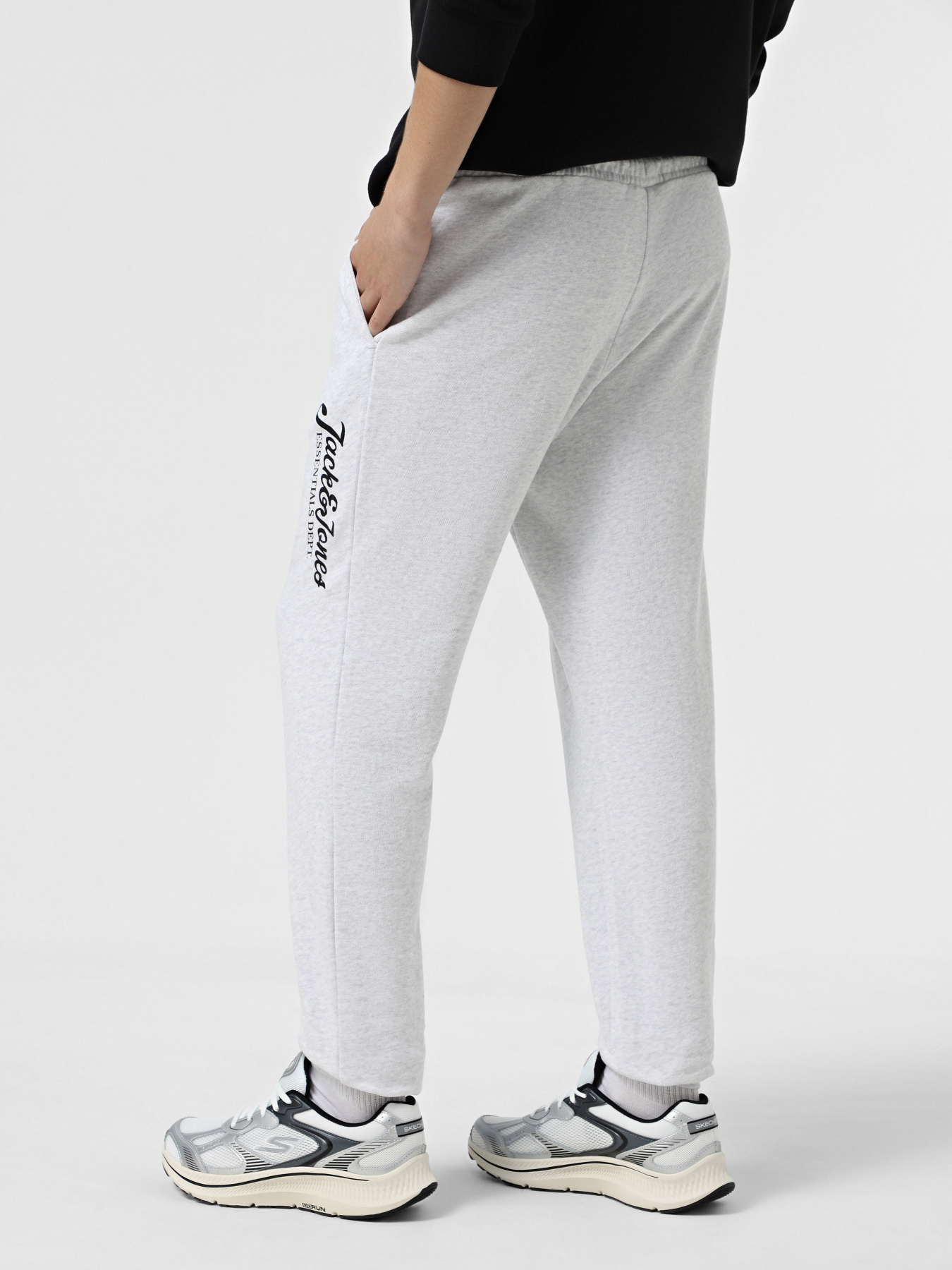 Штани JACK & JONES модель 12268768_White Melange Штани JACK & JONES модель 12268768_White Melange Фото