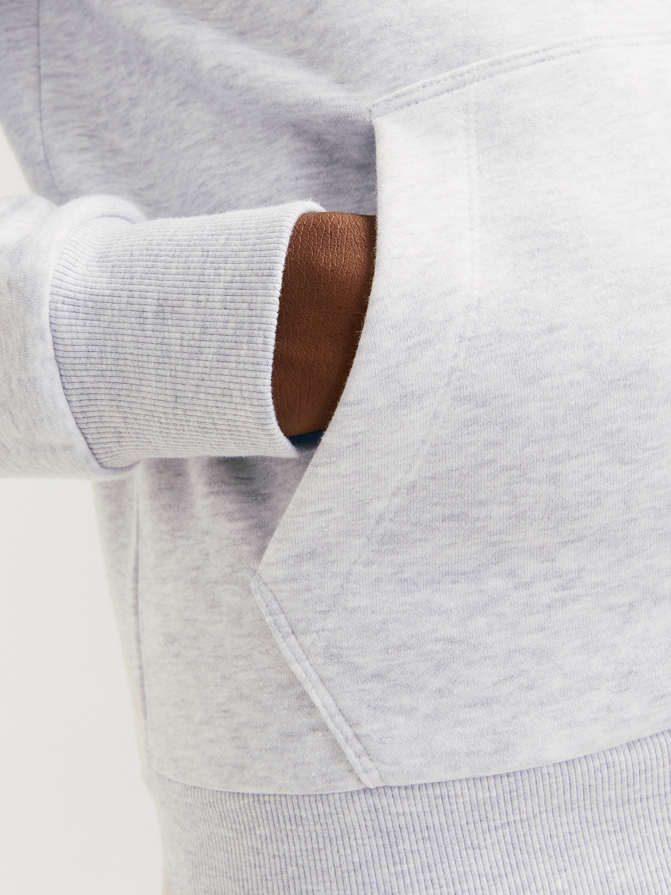 Худі та світшоти JACK & JONES модель 12266908_Light Grey Melange Худі та світшоти JACK & JONES модель 12266908_Light Grey Melange Фото