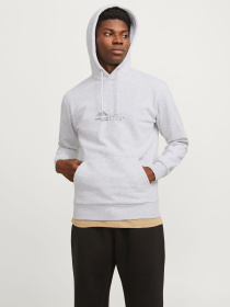 Худи и свитшоты JACK & JONES модель 12266908_Light Grey Melange Фото