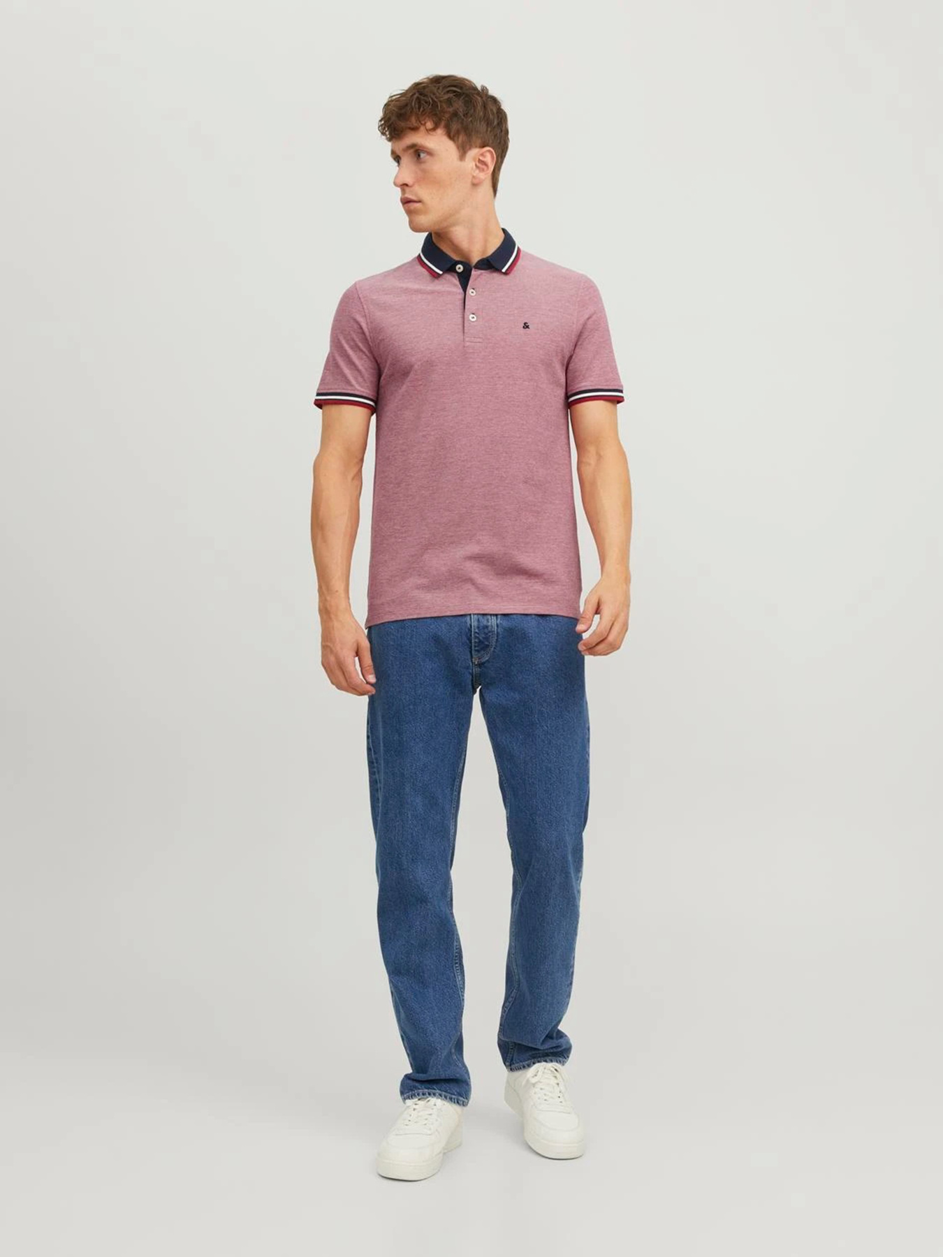 Футболки і поло JACK & JONES модель 12136668_Rio Red SLIM FIT Футболки і поло JACK & JONES модель 12136668_Rio Red SLIM FIT Фото