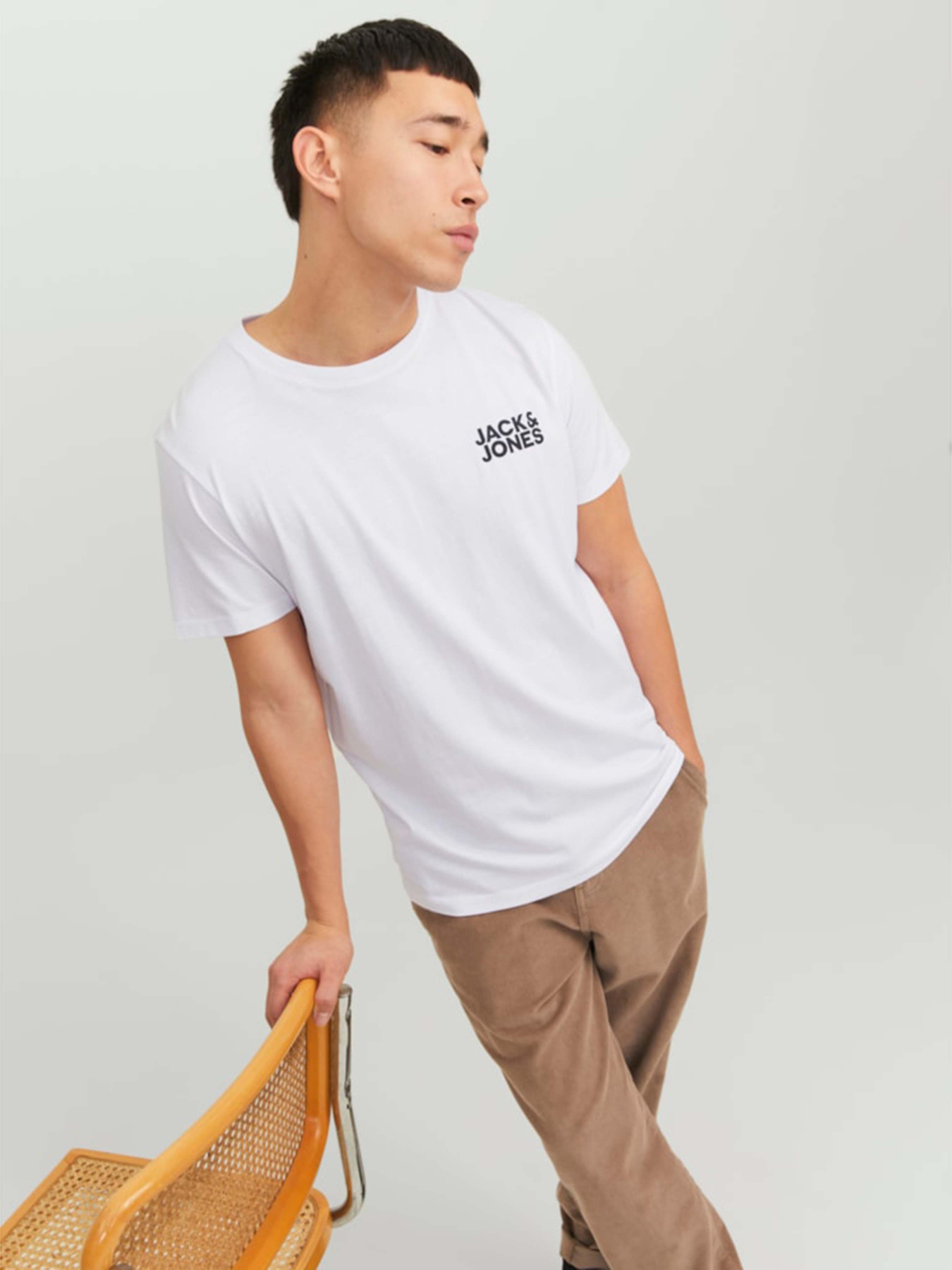 Футболки и поло JACK & JONES CORP LOGO TEE модель 12151955_White Slim/Small Print/Bla Футболки и поло JACK & JONES CORP LOGO TEE модель 12151955_White Slim/Small Print/Bla Фото
