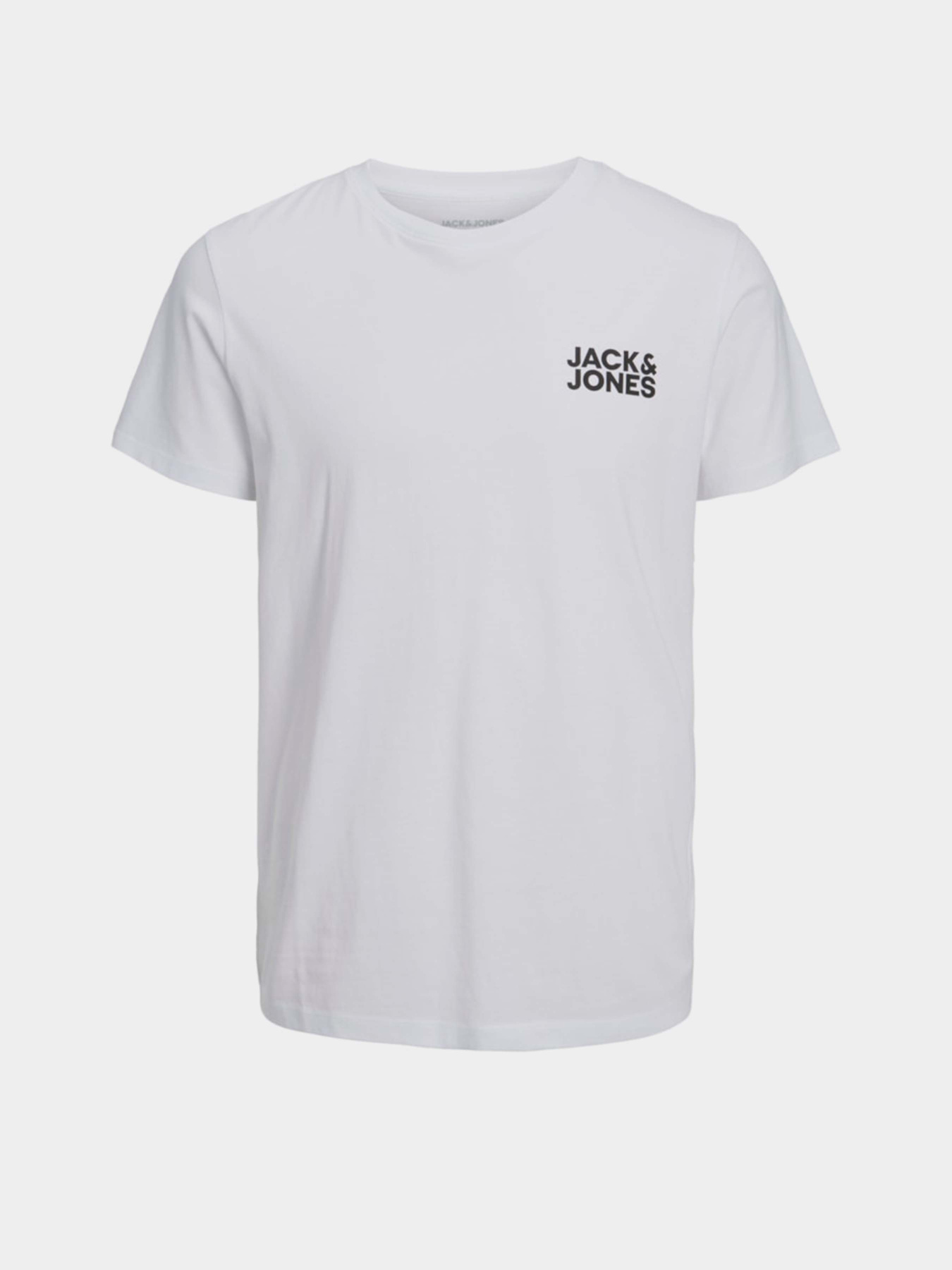 Футболки и поло JACK & JONES CORP LOGO TEE модель 12151955_White Slim/Small Print/Bla Футболки и поло JACK & JONES CORP LOGO TEE модель 12151955_White Slim/Small Print/Bla Фото
