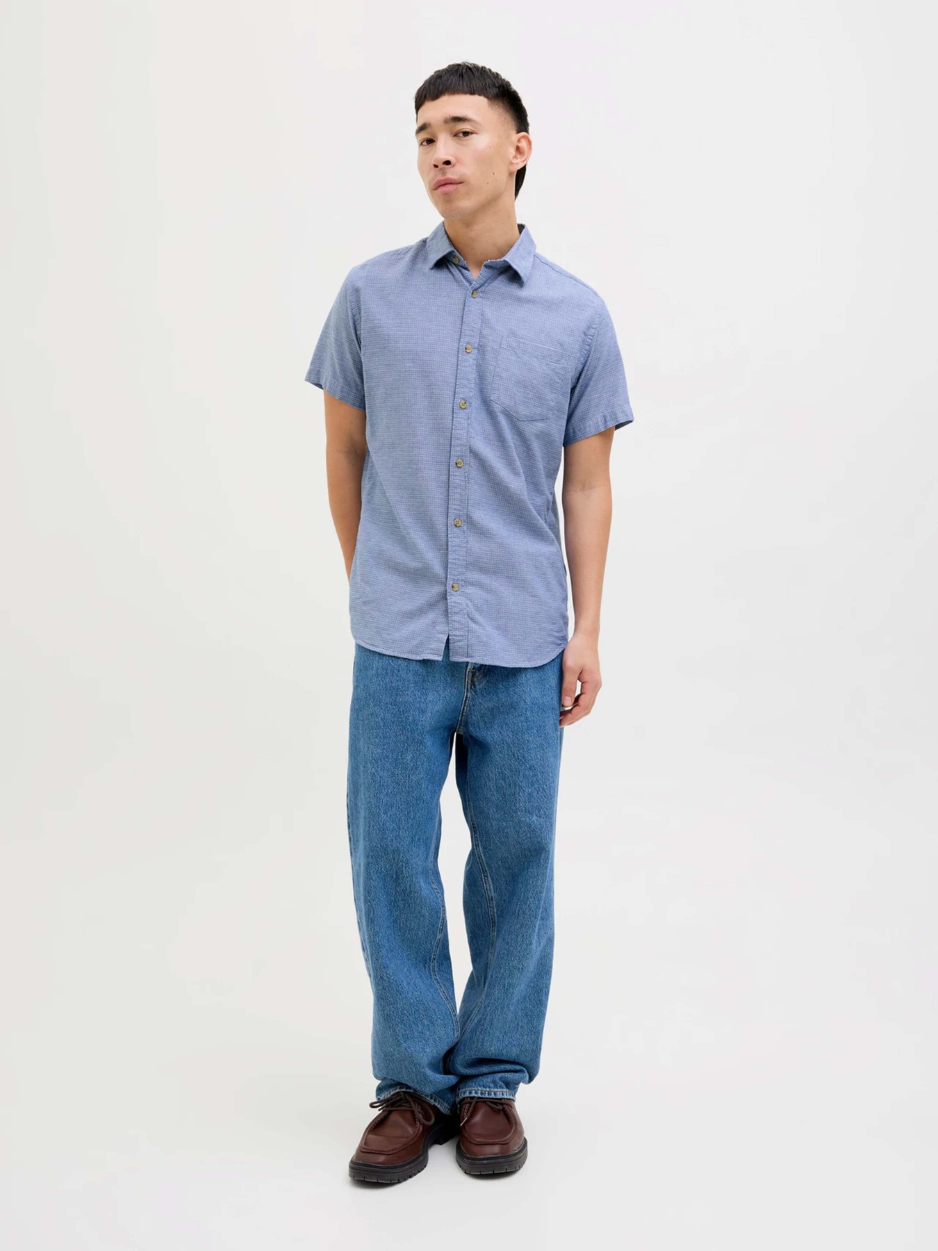Рубашки JACK & JONES модель 12268993_Ensign Blue Фото