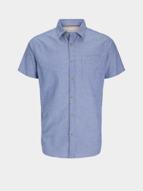 Рубашки JACK & JONES модель 12268993_Ensign Blue Фото