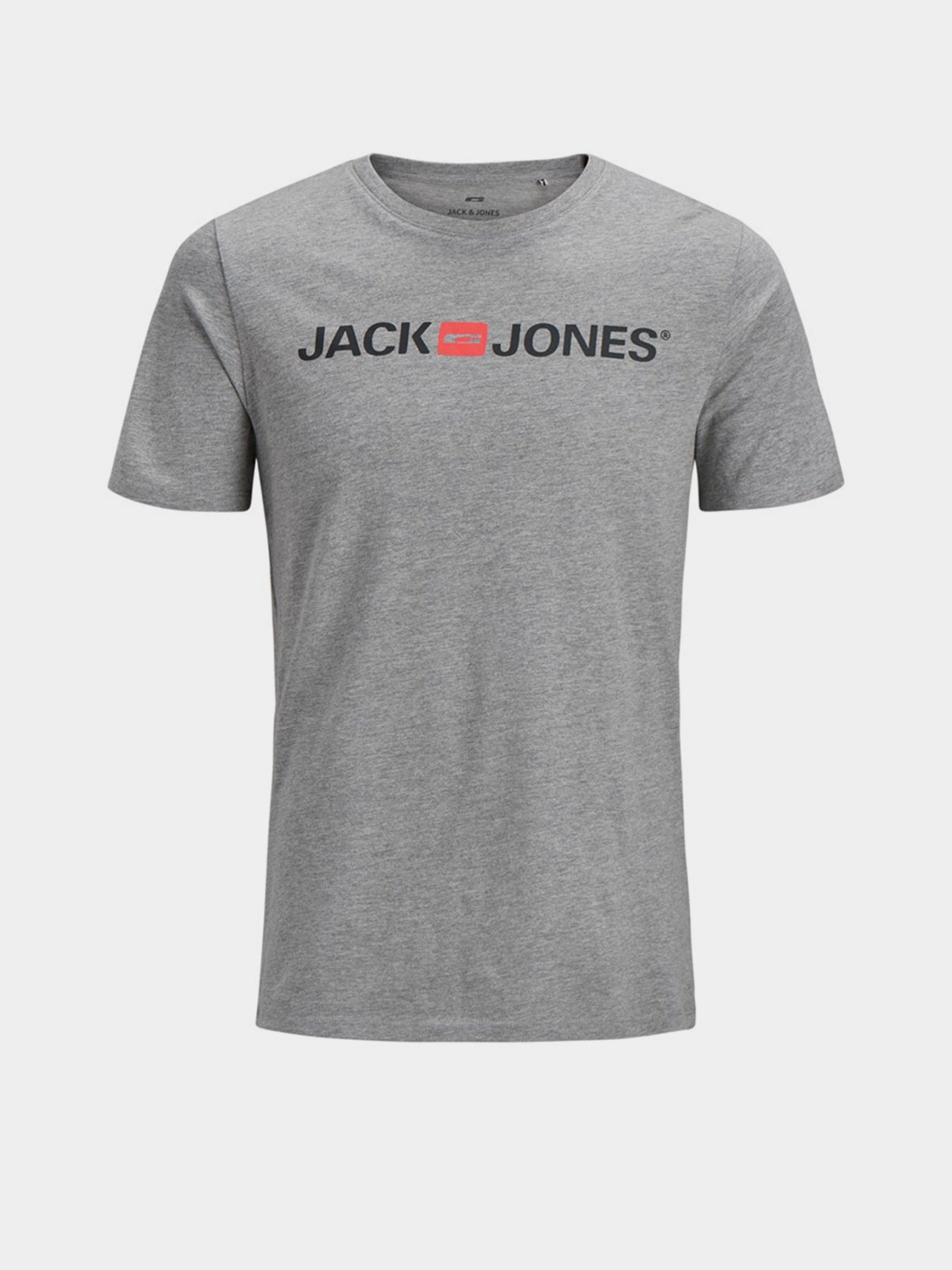 Футболки і поло JACK & JONES модель 12137126_Light Grey Melange Фото