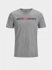 Футболки і поло JACK & JONES модель 12137126_Light Grey Melange Фото