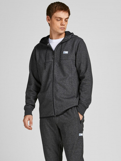 Худи и свитшоты JACK & JONES модель 12204926_Dark Grey Melange Фото