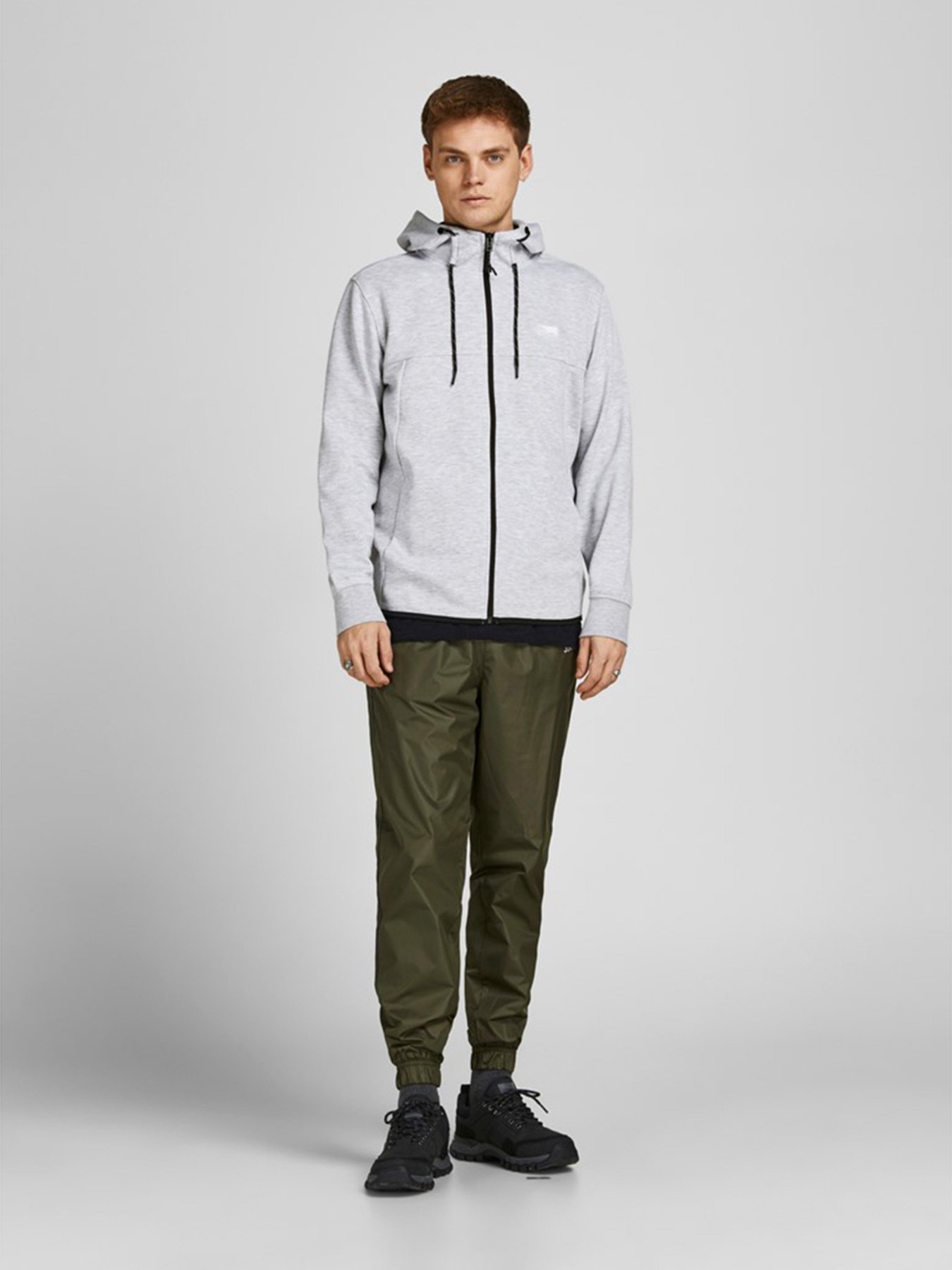 Худі та світшоти JACK & JONES модель 12204926_Light Grey Melange Фото