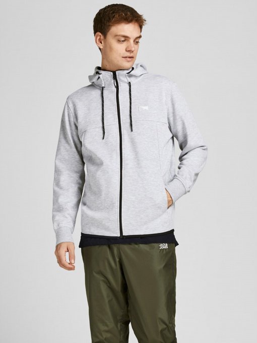 Худи и свитшоты JACK & JONES модель 12204926_Light Grey Melange Фото