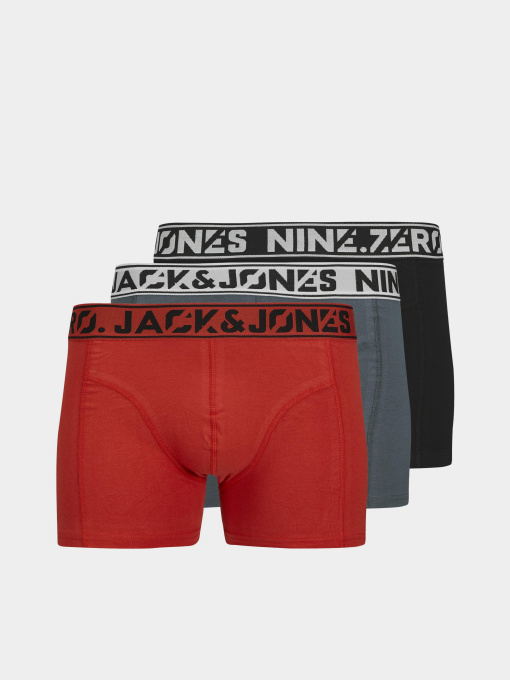 Нижнее белье JACK & JONES NINE.ZERO SOLID TRUNKS модель 12277555_Stormy Weather Aurora Red Фото