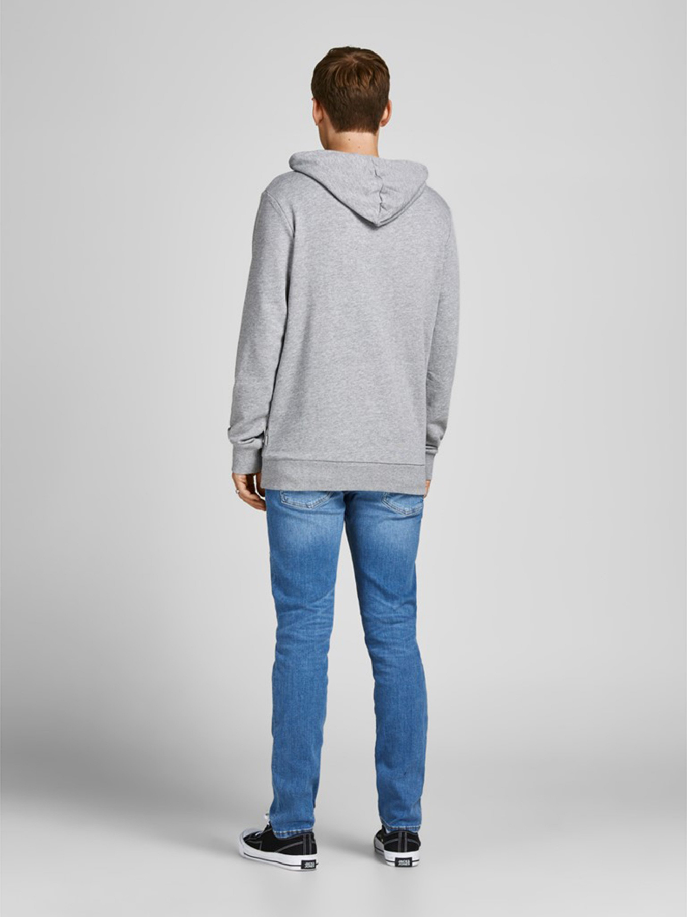Худі та світшоти JACK & JONES модель 12205081_Light Grey Melange Худі та світшоти JACK & JONES модель 12205081_Light Grey Melange Фото