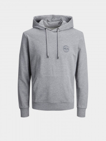 Худі та світшоти JACK & JONES модель 12205081_Light Grey Melange Фото