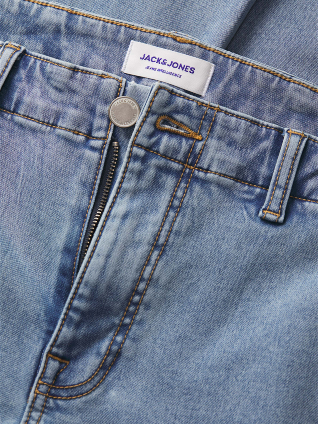 Брюки JACK & JONES модель 12269597_Blue Denim MF 001 Фото