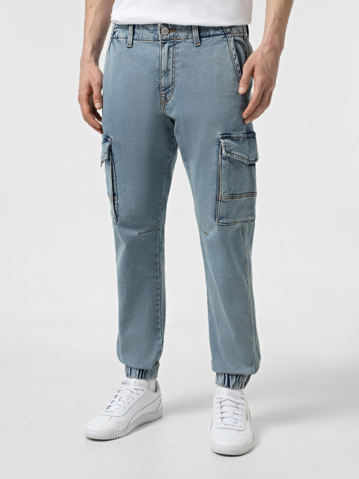 Брюки JACK & JONES модель 12269597_Blue Denim MF 001 Фото