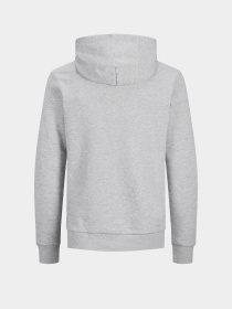 Худі та світшоти JACK & JONES CORP LOGO SWEAT HOOD модель 12152840_Light Grey Melange Reg /La Фото