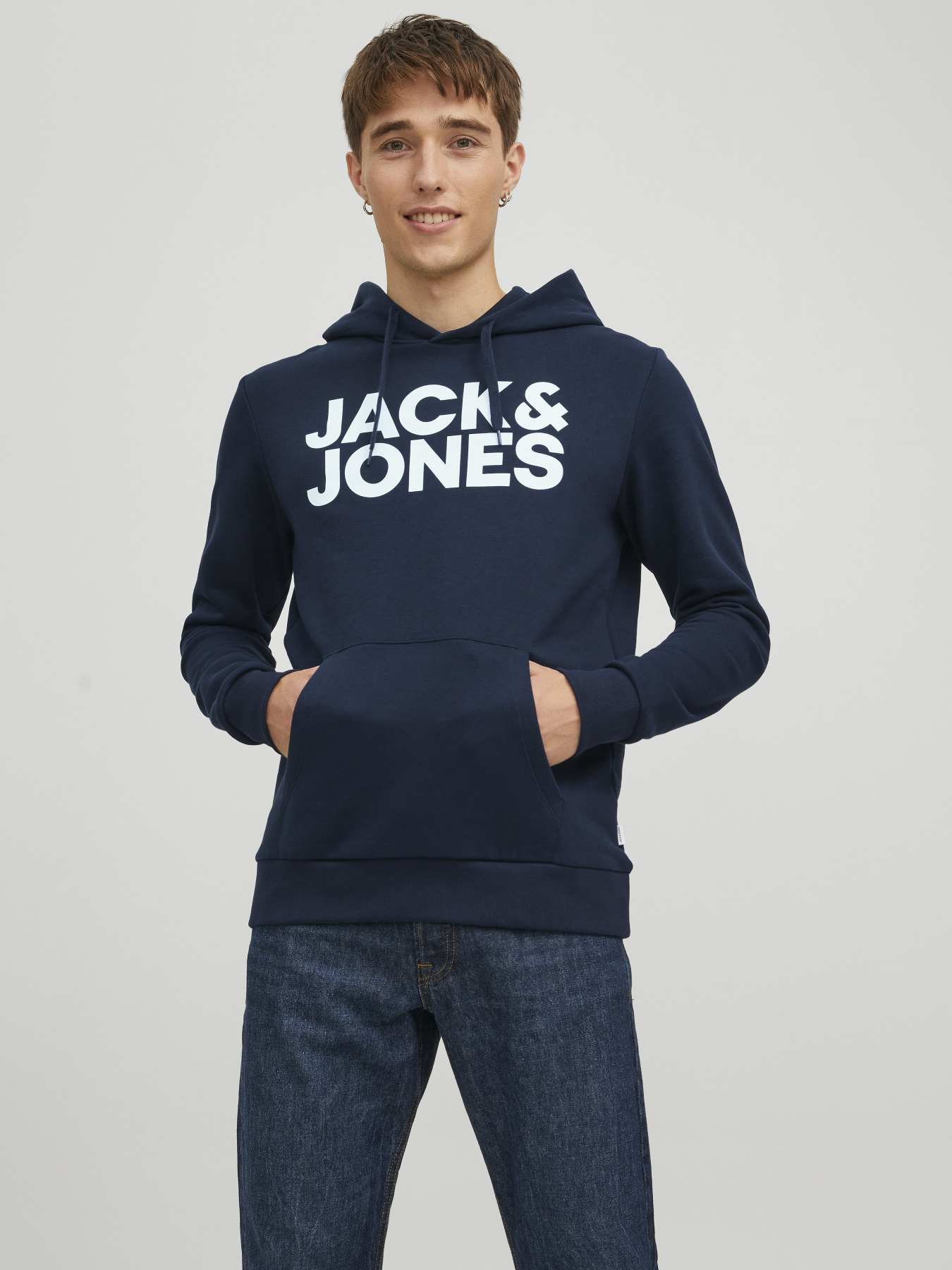 Худі та світшоти JACK & JONES CORP LOGO SWEAT HOOD модель 12152840_Navy Blazer Reg /Large Pri Худі та світшоти JACK & JONES CORP LOGO SWEAT HOOD модель 12152840_Navy Blazer Reg /Large Pri Фото