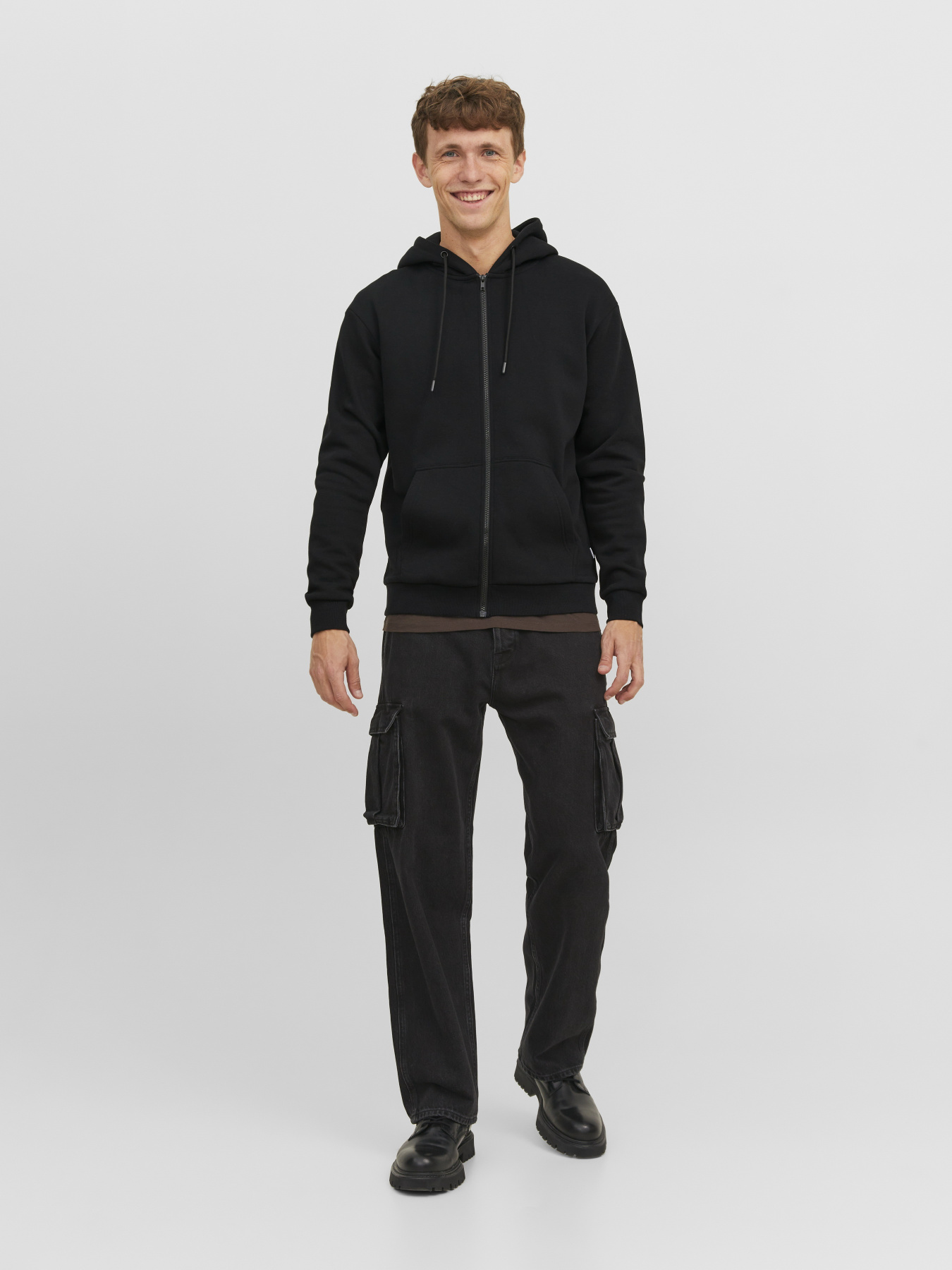 Худі та світшоти JACK & JONES BRADLEY SWEAT ZIP HOOD модель 12249342_Black Худі та світшоти JACK & JONES BRADLEY SWEAT ZIP HOOD модель 12249342_Black Фото