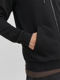 Худі та світшоти JACK & JONES BRADLEY SWEAT ZIP HOOD модель 12249342_Black Фото