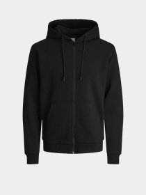 Худі та світшоти JACK & JONES BRADLEY SWEAT ZIP HOOD модель 12249342_Black Фото