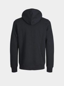 Худі та світшоти JACK & JONES BRADLEY SWEAT ZIP HOOD модель 12249342_Black Фото