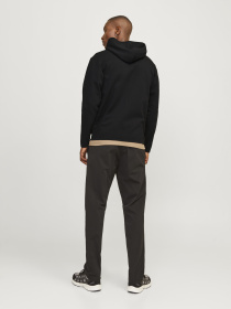 Худі та світшоти JACK & JONES FUSION SWEAT ZIP HOOD модель 12260150_Black Фото