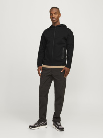 Худі та світшоти JACK & JONES FUSION SWEAT ZIP HOOD модель 12260150_Black Фото