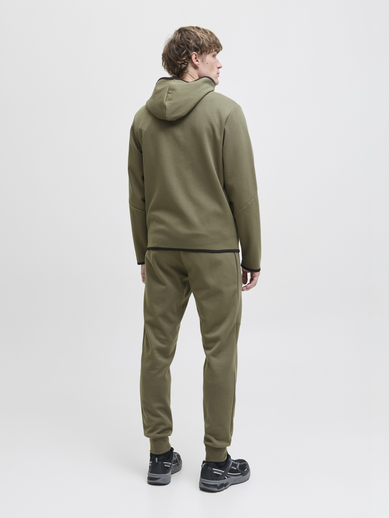 Худі та світшоти JACK & JONES FUSION SWEAT ZIP HOOD модель 12260150_Grape Leaf Фото