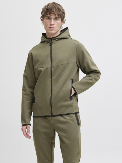 Худи и свитшоты JACK & JONES FUSION SWEAT ZIP HOOD модель 12260150_Grape Leaf Фото