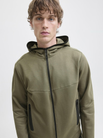 Худі та світшоти JACK & JONES FUSION SWEAT ZIP HOOD модель 12260150_Grape Leaf Фото