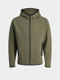 Худі та світшоти JACK & JONES FUSION SWEAT ZIP HOOD модель 12260150_Grape Leaf Фото