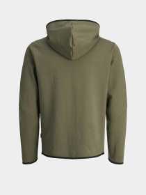 Худі та світшоти JACK & JONES FUSION SWEAT ZIP HOOD модель 12260150_Grape Leaf Фото