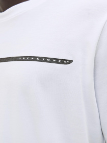 Футболки и поло JACK & JONES FUSION FULL BRANDING TEE модель 12273120_Bright White Фото