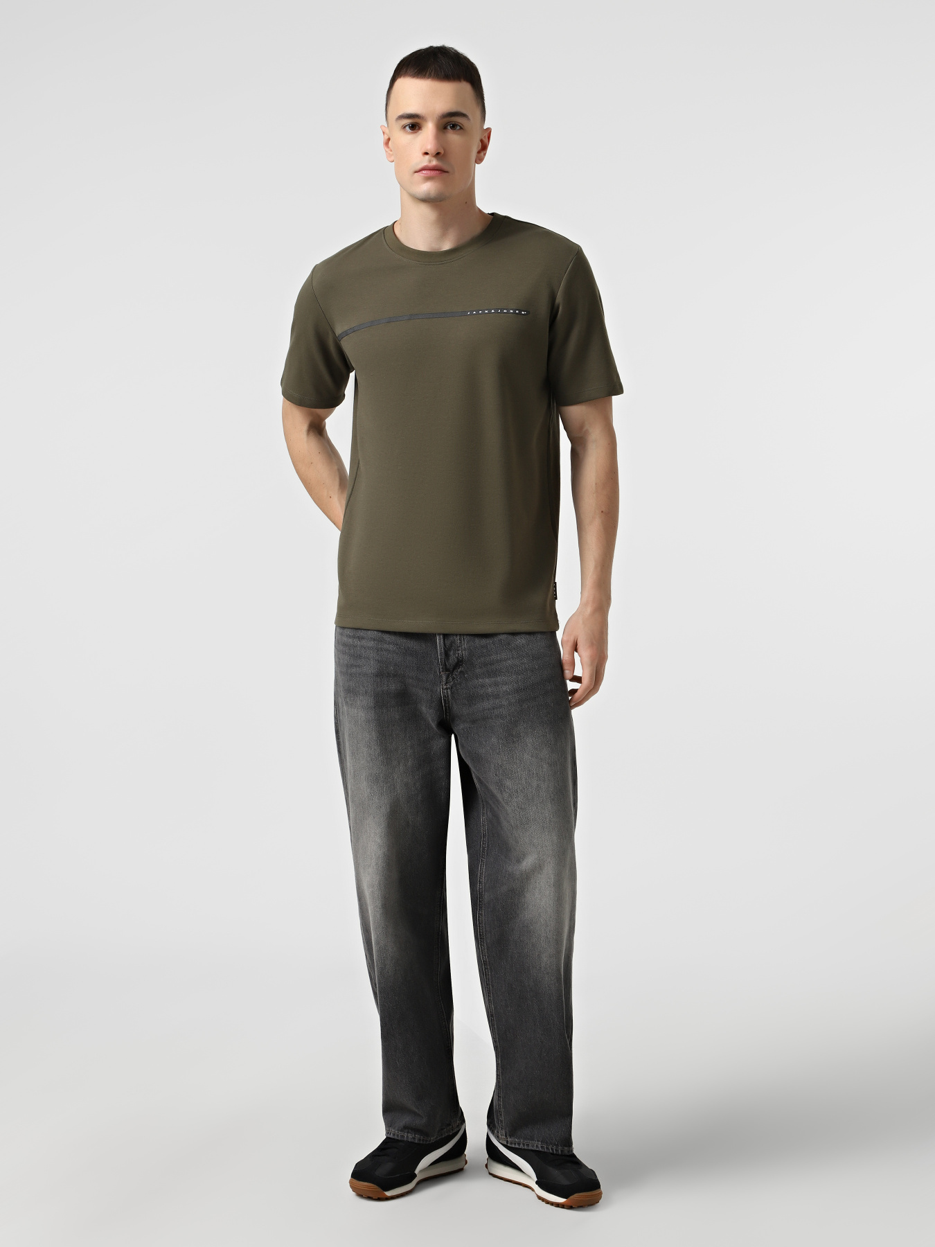 Футболки и поло JACK & JONES FUSION FULL BRANDING  TEE модель 12273120_Grape Leaf Фото