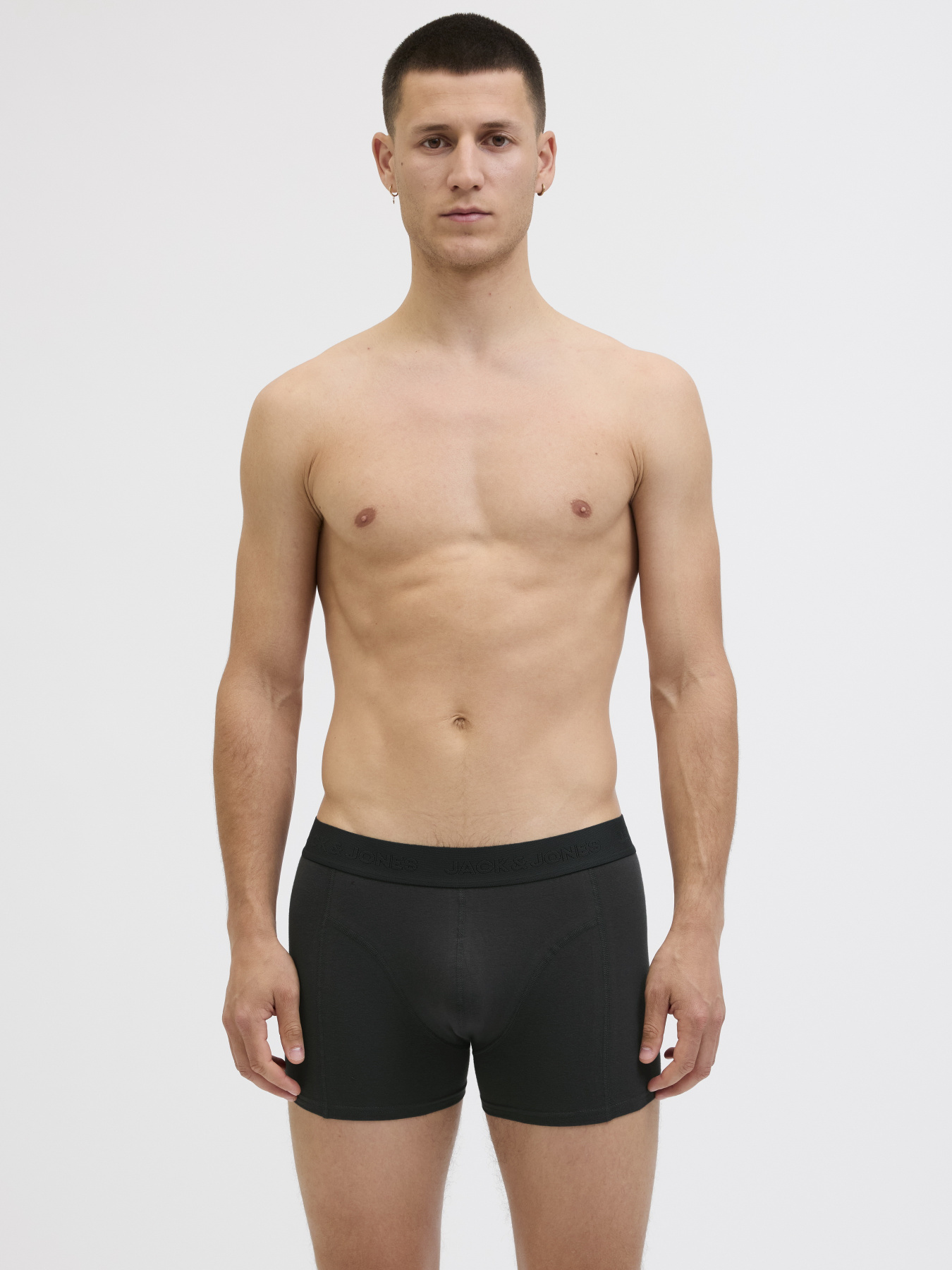 Нижня білизна JACK & JONES ORDINARY TRUNKS модель 12275575_Black Dark grey - Light gr Нижня білизна JACK & JONES ORDINARY TRUNKS модель 12275575_Black Dark grey - Light gr Фото